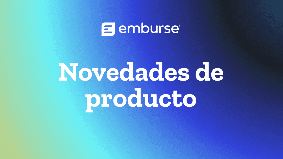 Emburse logo and text "Novedades de producto" (Product News).
