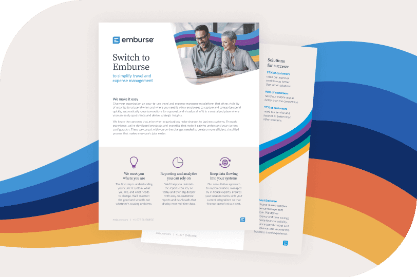 Make the switch to Emburse datasheet cover