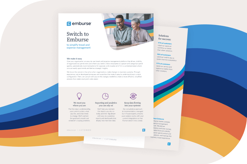 Make the switch to Emburse datasheet cover