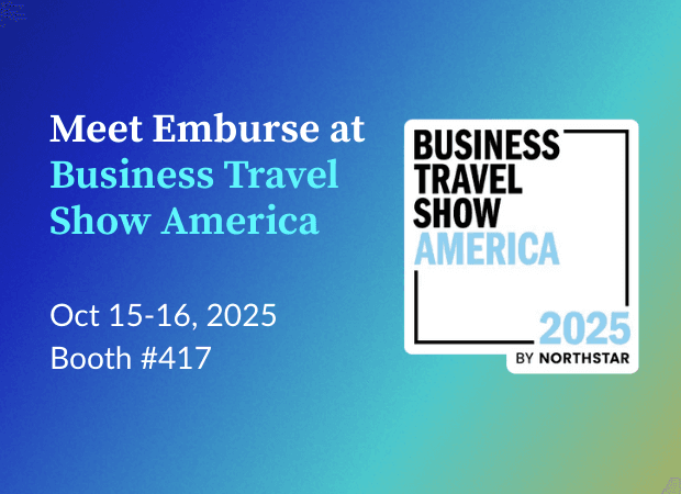 an advertisement for the business travel show america