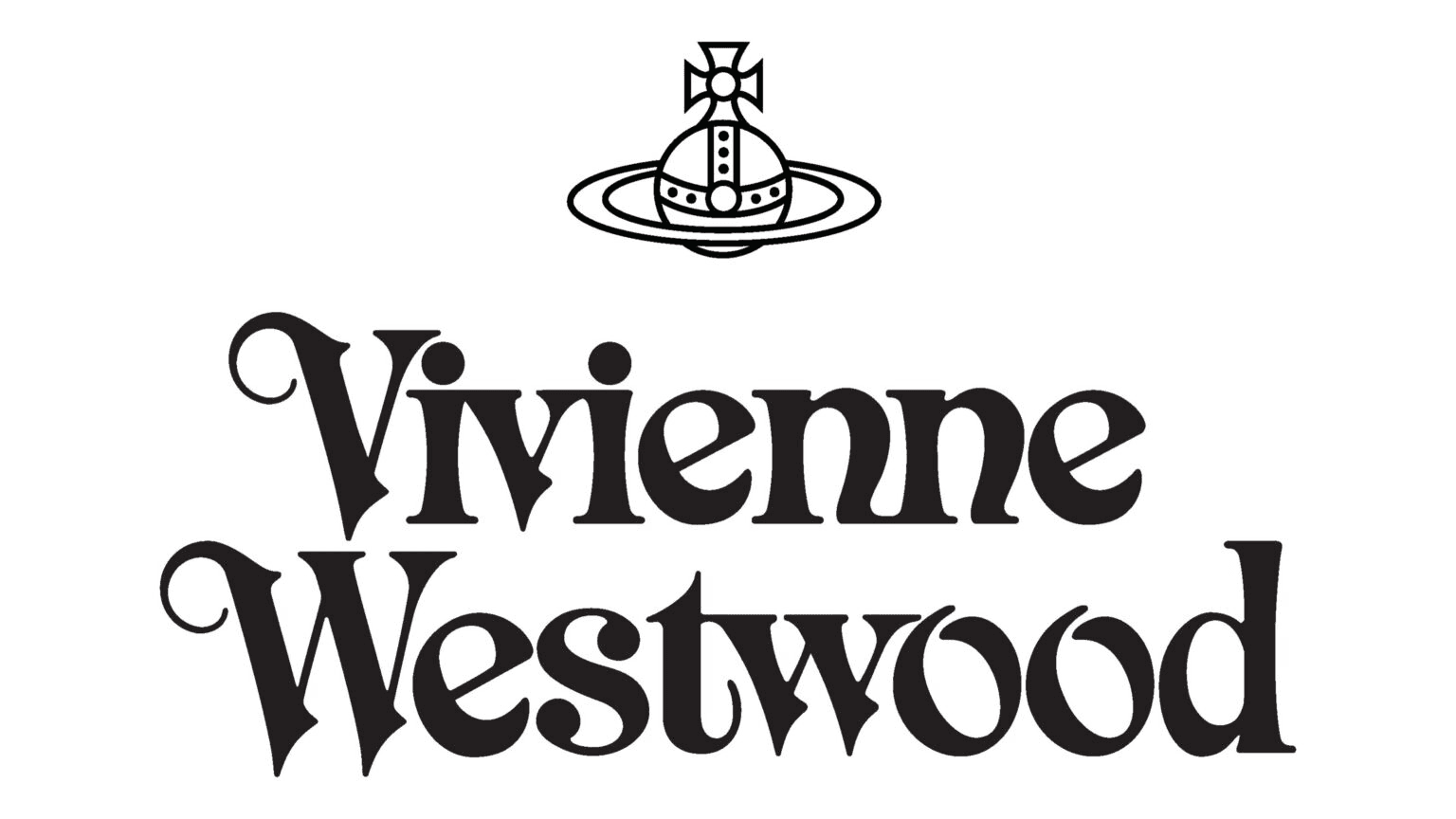 Vivienne Westwood logo with the Saturn Orb emblem.