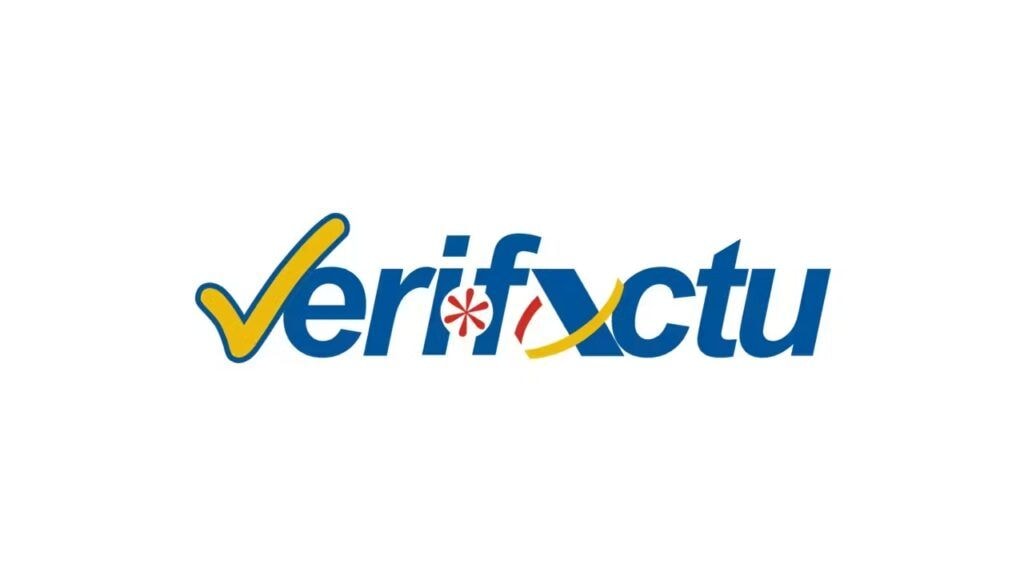 Vérifxctu logo featuring a yellow checkmark, red asterisk, and stylized 'x'.