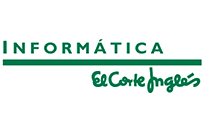 a green and white logo for informatica el corte ingles