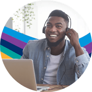 person online helping with SAAS implementation