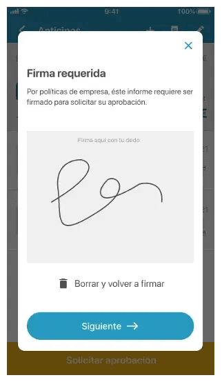 a screenshot of a signed document on a phone .