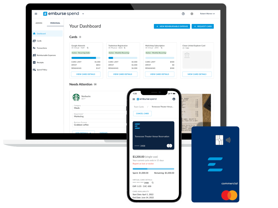 Emburse Spend Dashboard
