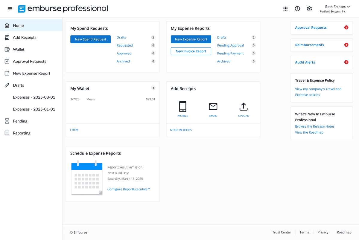 Emburse Software Corporate Expense Management Software - Emburse Professional - Emburse