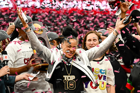 South Carolina women's basketball coach Dawn Staley Image supplied by Thien-An Truong/ISI Photos via Getty Images